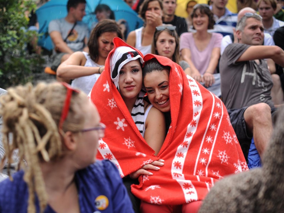 Karaoke im Mauerpark